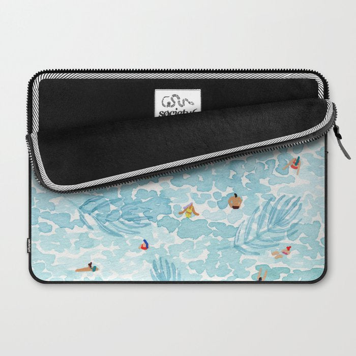 Aqua Palms Laptop Sleeve Gallery Image 2