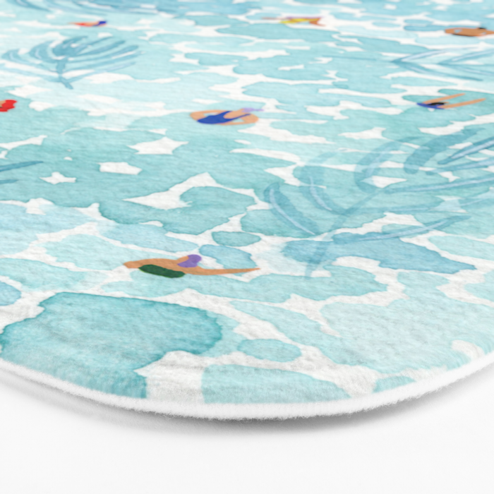 Aqua Palms Bath Mat Gallery Image 3