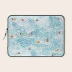 Aqua Palms Laptop Sleeve Gallery Image 1