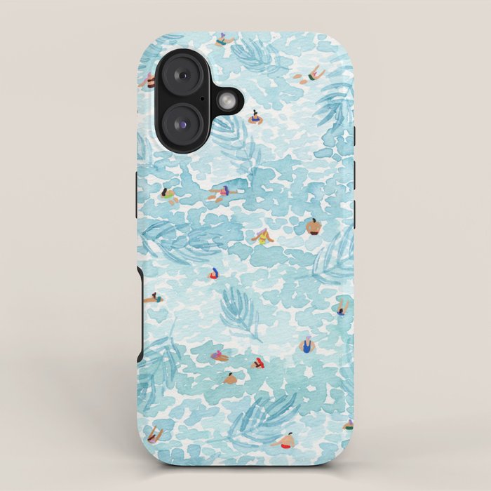 Aqua Palms iPhone Case Gallery Image 1