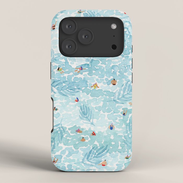 Aqua Palms iPhone Case Gallery Image 3