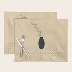 Vase and plant Placemat Gallery Image 1