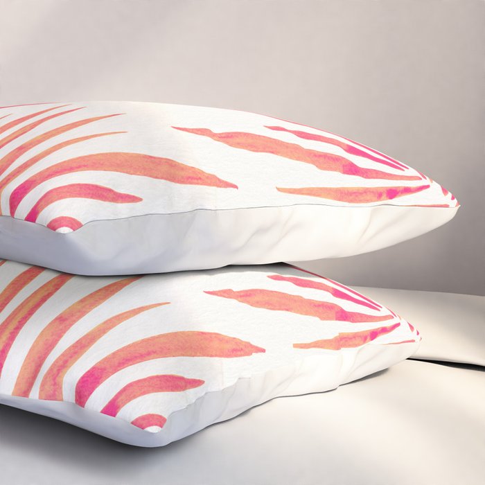 Tropical Fan Palm - Pink Palette Pillow Sham Gallery Image 3