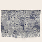cryptid crowd blue off white Wall Hanging Gallery Image 1