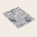 cryptid crowd blue off white Notebook Gallery Image 3