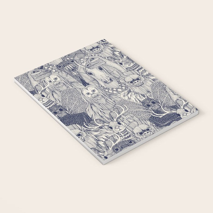 cryptid crowd blue off white Notebook Gallery Image 3