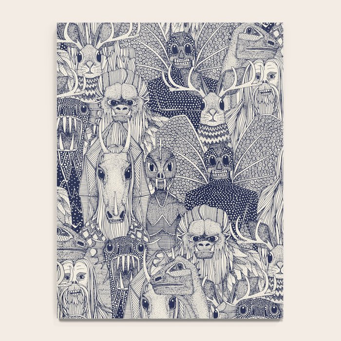cryptid crowd blue off white Notebook Gallery Image 4