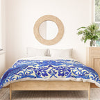 William Morris Vintage Strawberry Thief Cobalt Blue  Duvet Cover Gallery Image 3