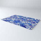 William Morris Vintage Strawberry Thief Cobalt Blue  Rug Gallery Image 3