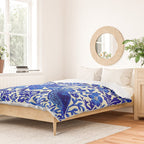 William Morris Vintage Strawberry Thief Cobalt Blue  Duvet Cover Gallery Image 2