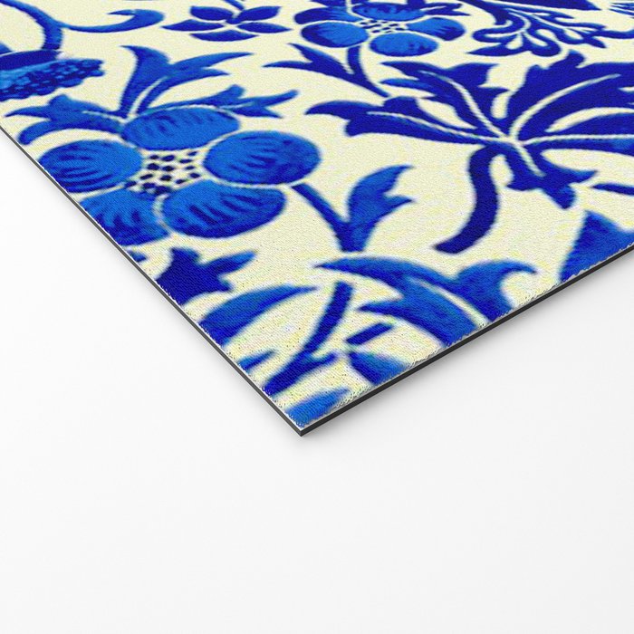 William Morris Vintage Strawberry Thief Cobalt Blue  Welcome Mat Gallery Image 2