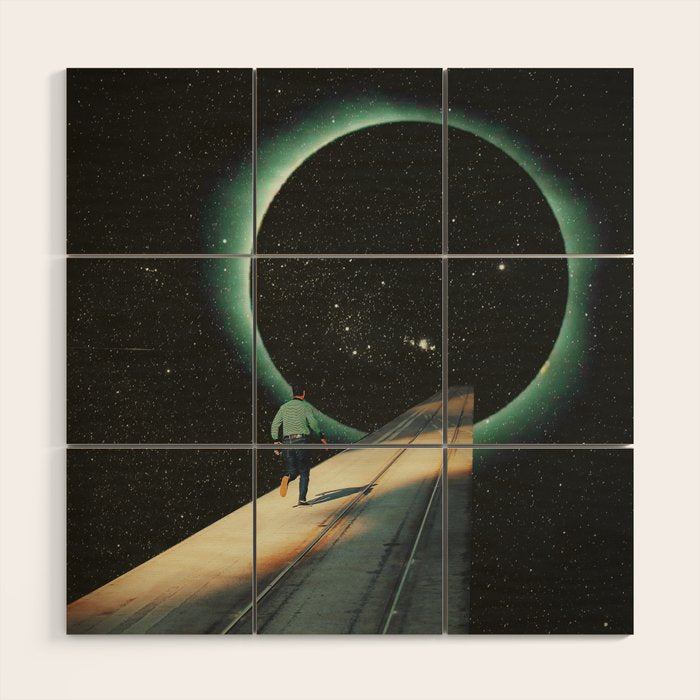 Escaping into the Void Wood Wall Art Gallery Image 1