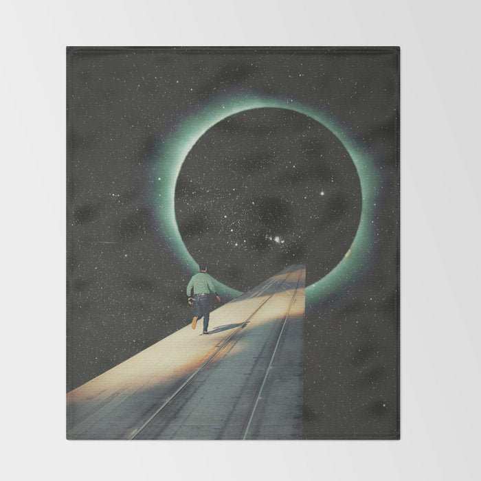 Escaping into the Void Throw Blanket Gallery Image 2