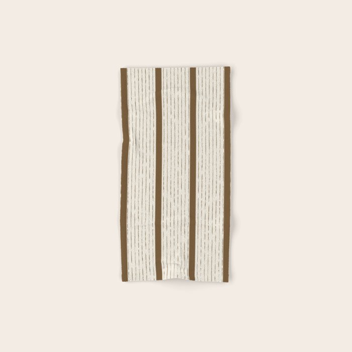Lines IV (Cream & Chocolate) Bath Towel Gallery Image 1