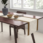Lines IV (Cream & Chocolate) Table Runner Gallery Image 2