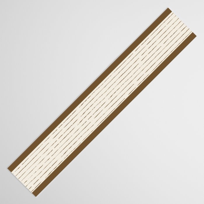 Lines IV (Cream & Chocolate) Table Runner Gallery Image 3