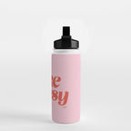 Take it Easy (Red/Pink Palette) Water Bottle Gallery Image 2