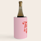 Take it Easy (Red/Pink Palette) Wine Chiller Gallery Image 2