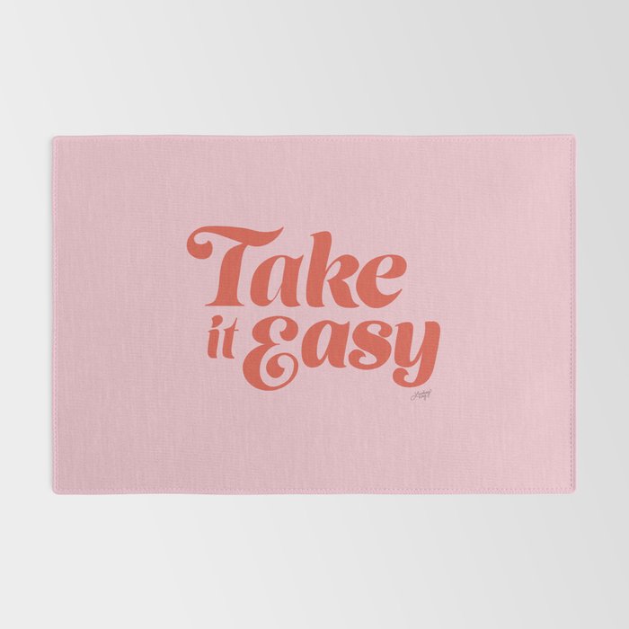 Take it Easy (Red/Pink Palette) Rug Gallery Image 2
