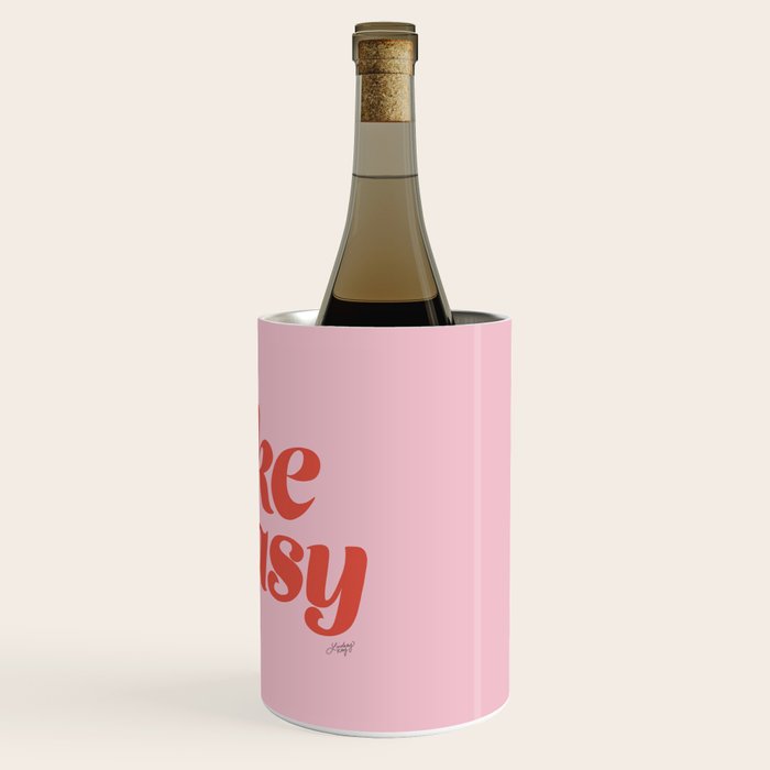 Take it Easy (Red/Pink Palette) Wine Chiller Gallery Image 3