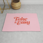 Take it Easy (Red/Pink Palette) Rug Gallery Image 1