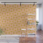 Mid-Century Modern Pattern No.59 Mini - Mango Mint and Peach Fuzz Wall Mural Gallery Image 1