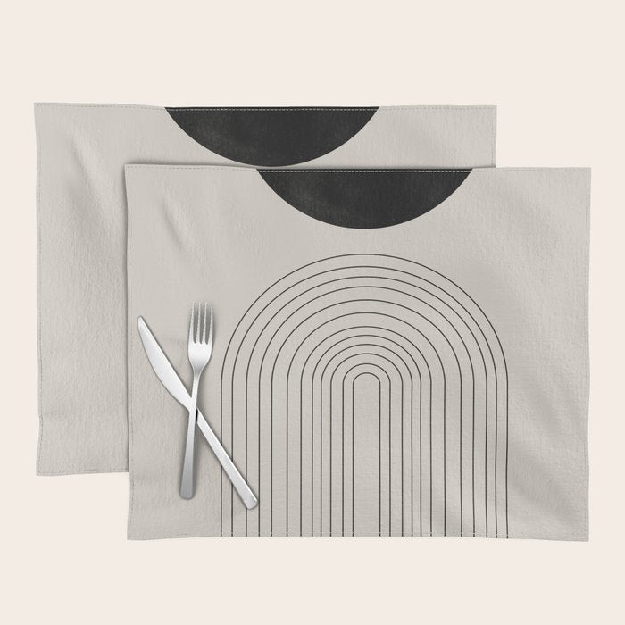Arch, geometric modern art Placemat Gallery Image 1