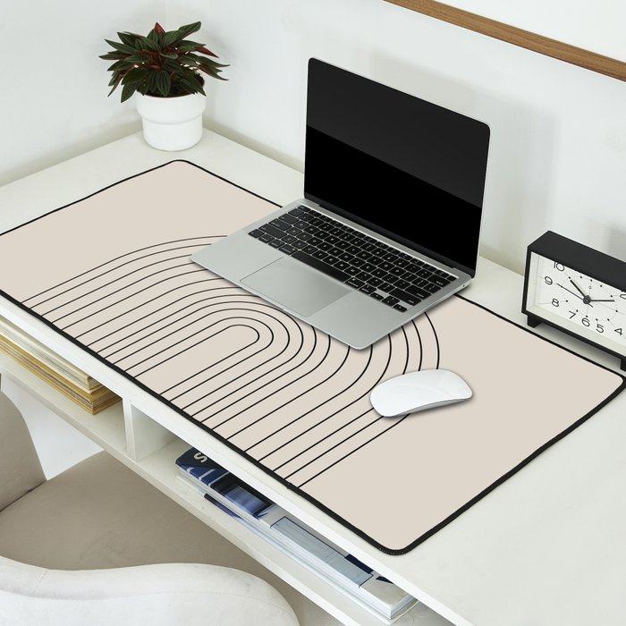 Arch, geometric modern art Desk Mat Gallery Image 2