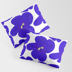 Blue Retro Flowers #decor #society6 #buyart Pillow Sham Gallery Image 3