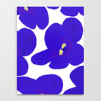 Blue Retro Flowers #decor #society6 #buyart Notebook Gallery Image 4