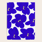 Blue Retro Flowers #decor #society6 #buyart Poster Gallery Image 4