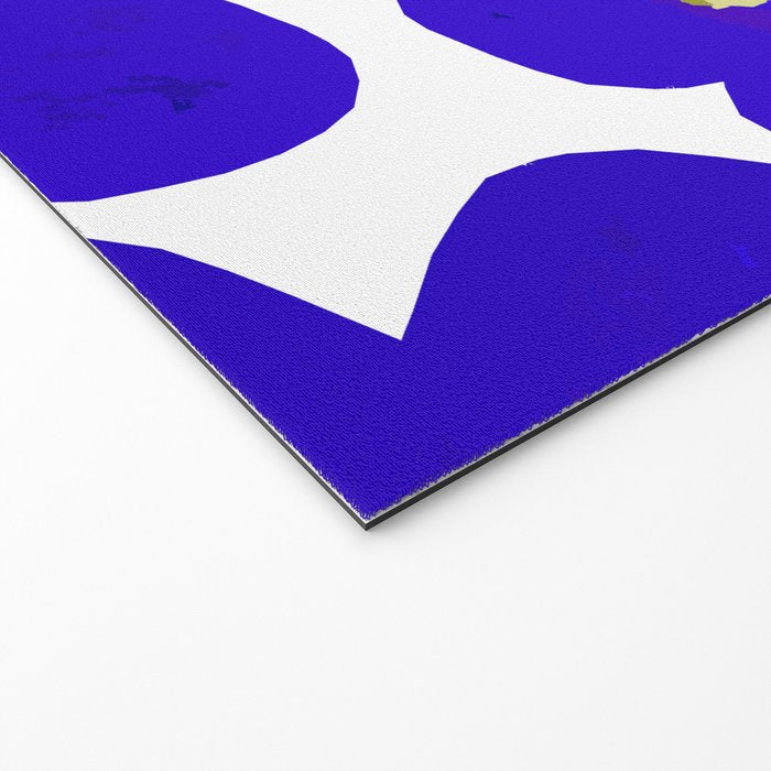 Blue Retro Flowers #decor #society6 #buyart Welcome Mat Gallery Image 2