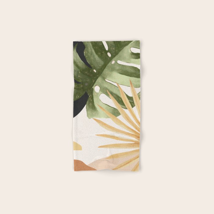 Abstract Art Tropical Leaves 22 Bath Towel Gallery Image 1