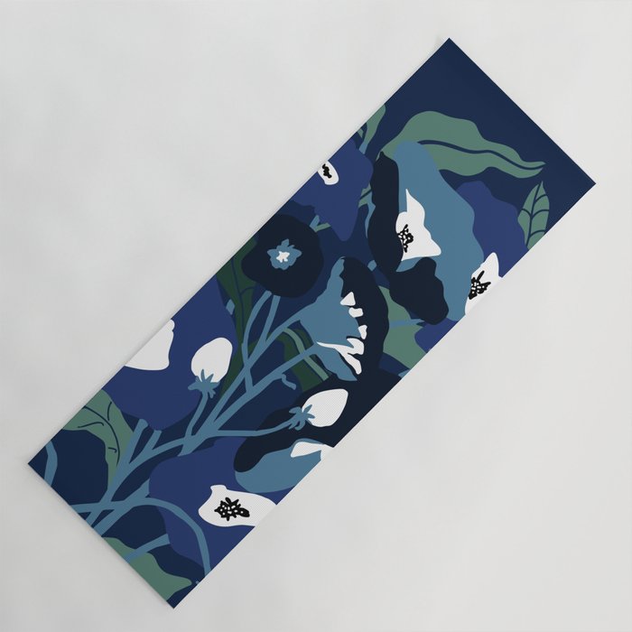 outside in my garden by night Yoga Mat Gallery Image 1