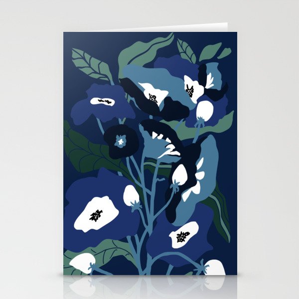 outside in my garden by night Stationery Card Gallery Image 1