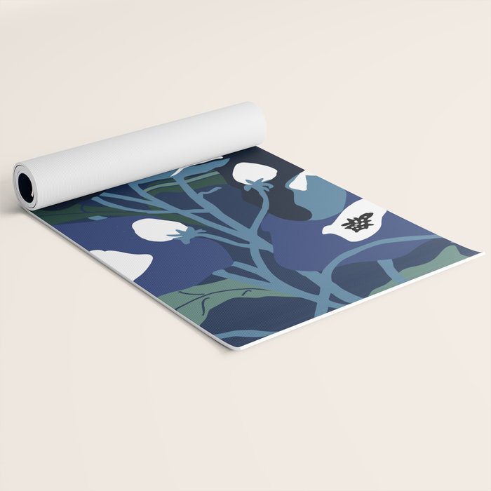 outside in my garden by night Yoga Mat Gallery Image 2