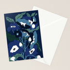 outside in my garden by night Stationery Card Gallery Image 2