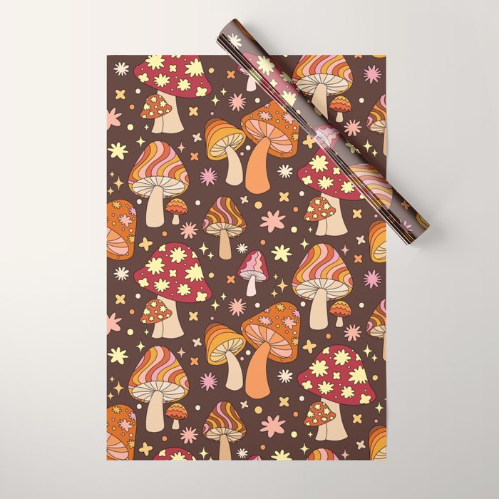 Magic Mushrooms in Brown Wrapping Paper Gallery Image 1