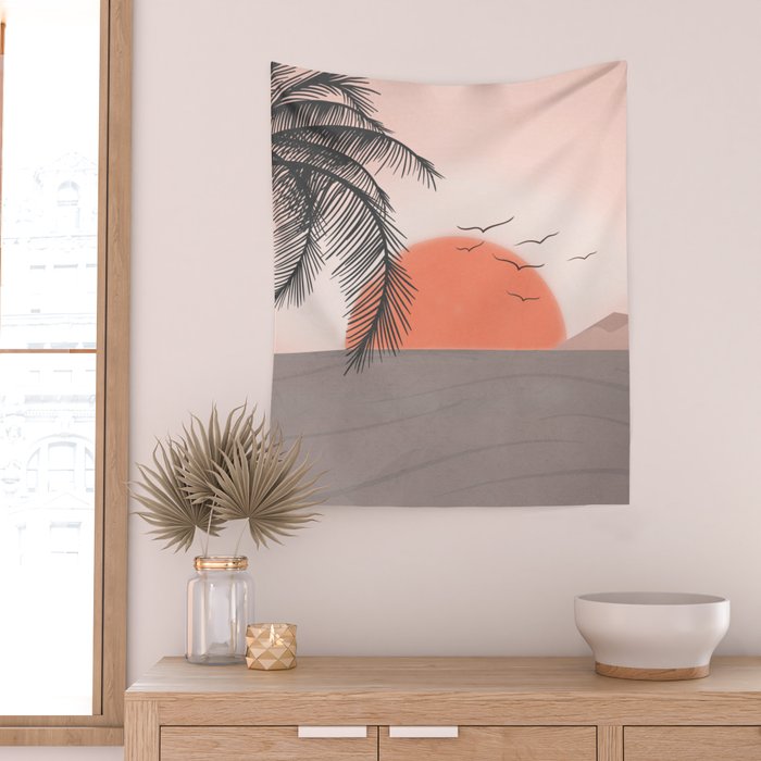 Summer Sunset Wall Tapestry Gallery Image 2