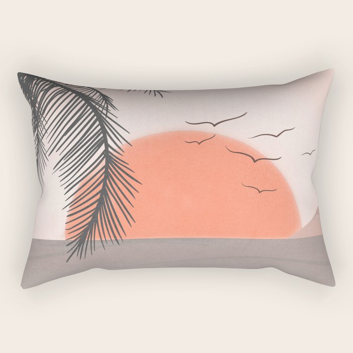 Summer Sunset Rectangular Pillow Gallery Image 1