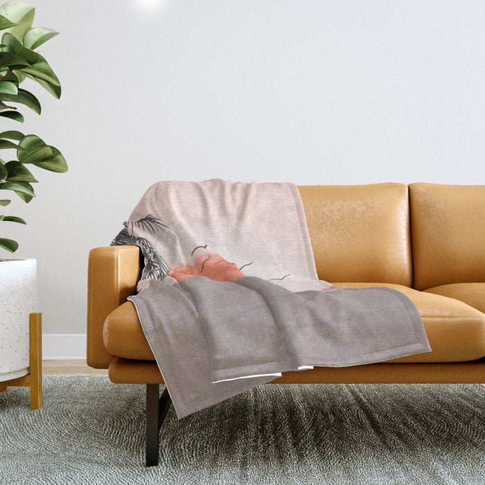 Summer Sunset Throw Blanket Gallery Image 1