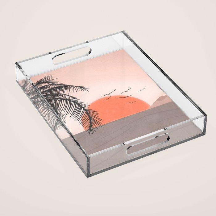 Summer Sunset Acrylic Tray Gallery Image 1