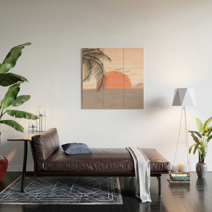 Summer Sunset Wood Wall Art Gallery Image 2