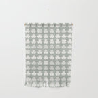 Clovers XXXV Neutral Green Botanical Pattern Wall Hanging Gallery Image 1