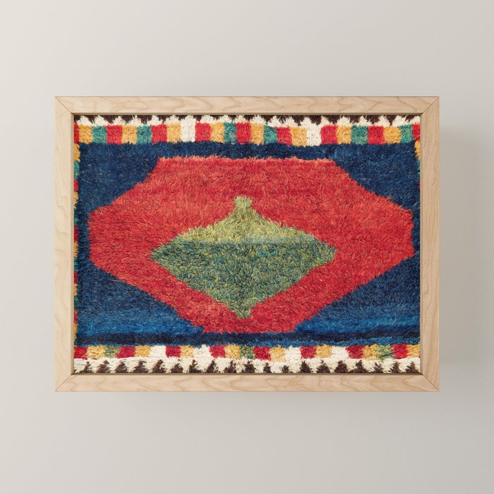Luri Gabbeh Fars Southwest Persian Rug Print Mini Art Print Gallery Image 1