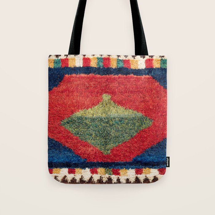 Luri Gabbeh Fars Southwest Persian Rug Print Tote Bag Gallery Image 1