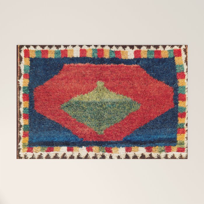 Luri Gabbeh Fars Southwest Persian Rug Print Welcome Mat Gallery Image 1