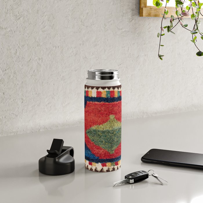 Luri Gabbeh Fars Southwest Persian Rug Print Water Bottle Gallery Image 4