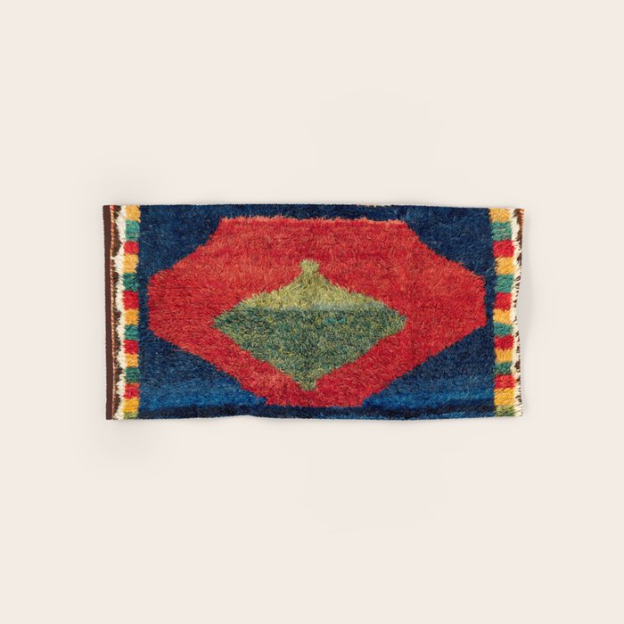 Luri Gabbeh Fars Southwest Persian Rug Print Bath Towel Gallery Image 1
