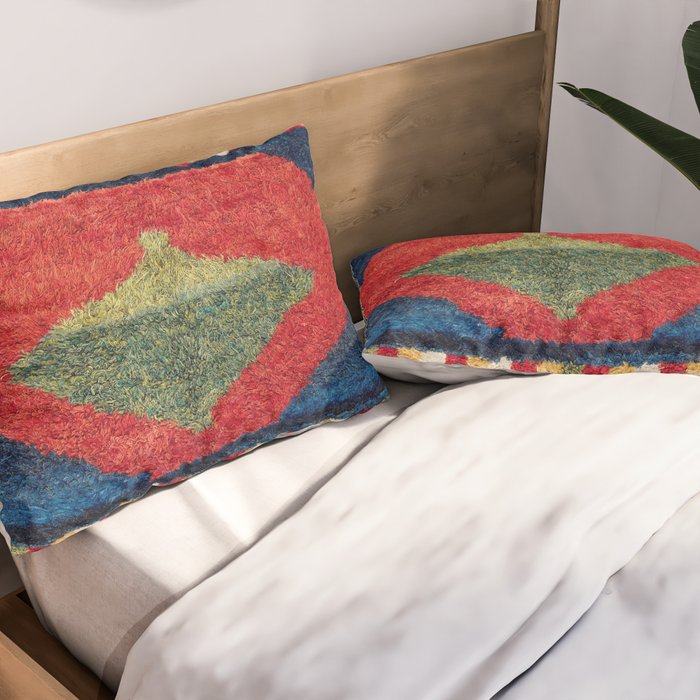 Luri Gabbeh Fars Southwest Persian Rug Print Pillow Sham Gallery Image 2